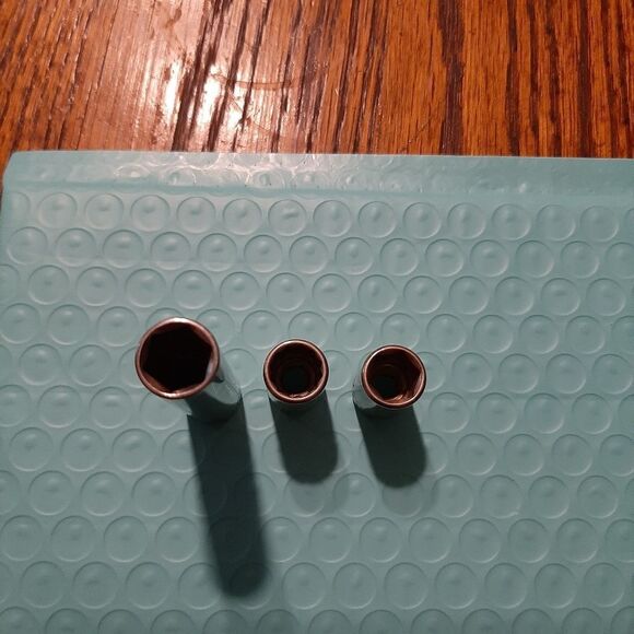 3 Vintage Craftsman 11/32" 6 and 12 Point 1/4" Drive Deep and Shallow Sockets - Picture 3 of 4